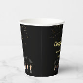 Individuell Niedlicher, moderner Classic Black & G Pappbecher (Rechts)