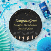 Individuell Niedlicher, moderner Classic Black & G Pappteller (Party)