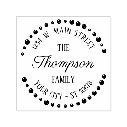 Individuell Niedliches Design Modernes Art Deco Ci Permastempel (Design)