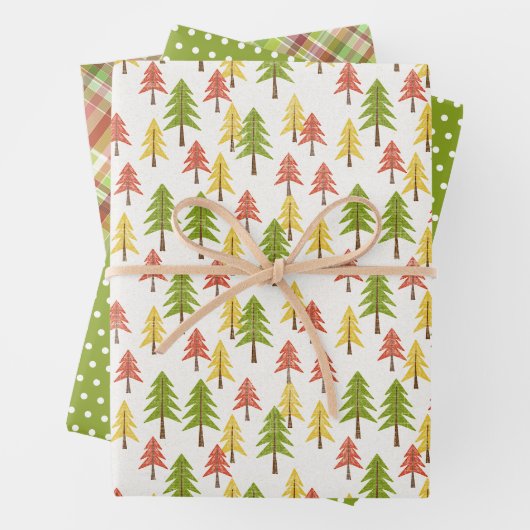 Individuell Niedliches, schlichtes Muster der Pini Geschenkpapier Set (Beispiel)