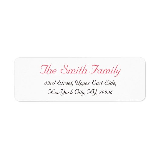 Individuell Personalisiert Elegante Moderne Rückse (Vorne)