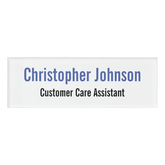 Individuell Personalisierte Beruflich einfache Mag Namenschild (Vorderseite)