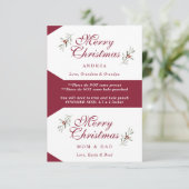 Individuell personalisierte Weihnachtsgeschenkanhä (Stehend Vorderseite)