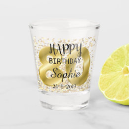 Individuell personalisierter 80. Geburtstag Schnapsglas