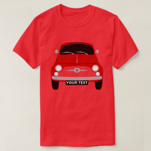 Individuell personalisierter Vintage-Klassiker rot T-Shirt
