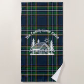 Individuell rustikale Familien Kabine Strandhandtu Strandtuch (Vorderseite)