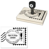 Individuell Save the Date POSTAGE-Hochzeits-Briefm Gummistempel (Stempel)