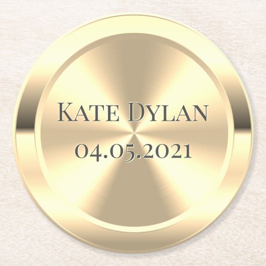 Individuell simulierter Untersetzer für Messingpap (Vorderseite)