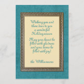 Individuell Vintage antike Frohe Festtage Feiertagskarte (Rückseite)