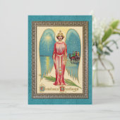 Individuell Vintage antike Frohe Festtage Feiertagskarte (Stehend Vorderseite)