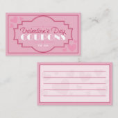 Individuell Vintage Valentinstag Coupons romantisc Mitteilungskarte (Vorne/Hinten)
