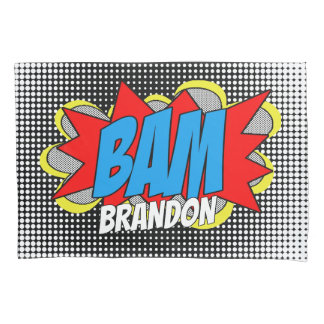 Individuell Vintages Comic Buch Pop Art BAM! Kissenbezug