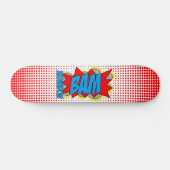 Individuell Vintages Comic Buch Pop Art BAM! Skateboard (Horizontal)