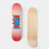Individuell Vintages Comic Buch Pop Art BAM! Skateboard (Vorderseite)