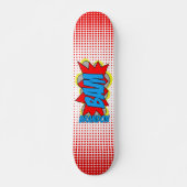 Individuell Vintages Comic Buch Pop Art BAM! Skateboard (Vorne)
