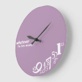 Individuell, was immer ich zu spät bin, auf jeden große wanduhr (Winkel)