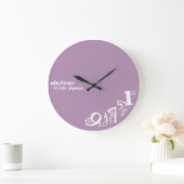 Individuell, was immer ich zu spät bin, auf jeden große wanduhr (Zuhause)