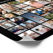 Individuelle 100 Bilder Fotocollage 100. Geburtsta Poster (Ecke)