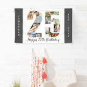 Individuelle 25. Geburtstagspartei neutrale FotoCo Banner (Insitu)