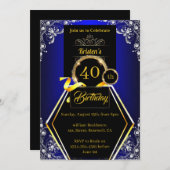 Individuelle 40. Geburtstagseinladung Einladung (Vorne/Hinten)