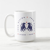 Individuelle 450ml-Kaffeetasse | Ihre Design-Uploa Kaffeetasse (Links)