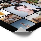 Individuelle 50 Bilder Fotocollage 50. Geburtstag Poster (Ecke)