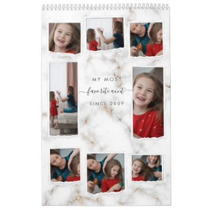 Individuelle 8 Acht Foto-Collage modern elegant Fa Kalender