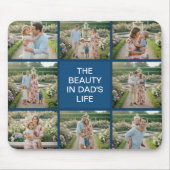 Individuelle 8-Foto-Collage - Personalisiertes Ges Mousepad (Vorne)