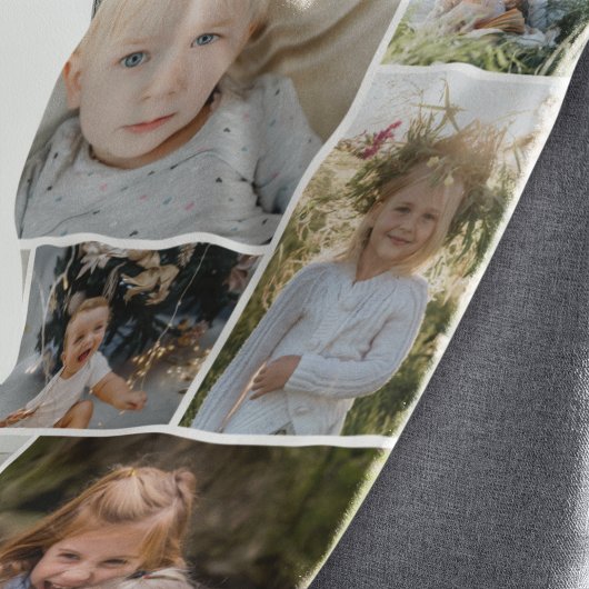 Individuelle 9-Fotos-Fleece-Decke Fleecedecke