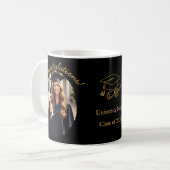Individuelle Abschluss-Fotomugge Gratulation Kaffeetasse (Vorderseite Links)