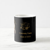 Individuelle Abschluss-Fotomugge Gratulation Kaffeetasse (Mittel)