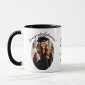 Individuelle Abschluss-Fotomugge Gratulation Tasse (Links)