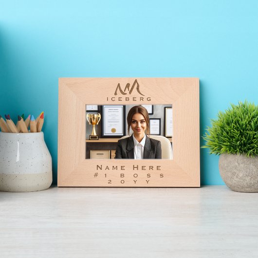 Individuelle Abstrakte Iceberg Line Kunst Geätzte Rahmen