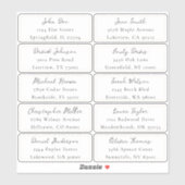 Individuelle Adressetiketten Aufkleber (Blatt)