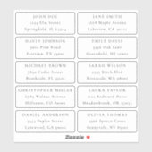 Individuelle Adressetiketten Aufkleber (Blatt)