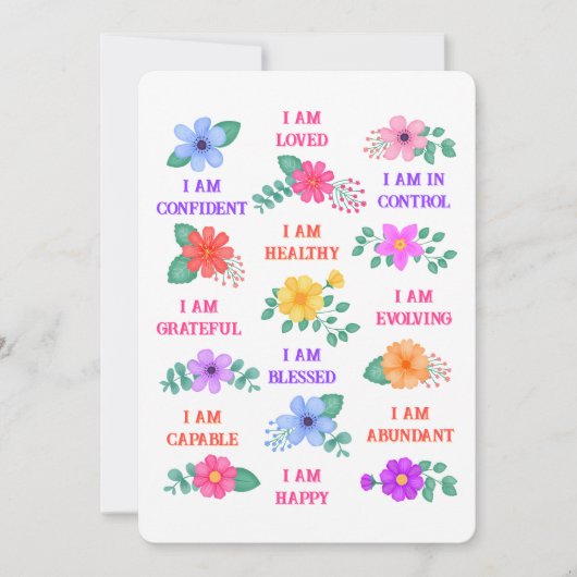 Individuelle Affirmation Inspiration Motivation (Vorderseite)