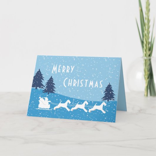 Individuelle Airedale Terrier Ferienkarte Karte (Vorderseite)