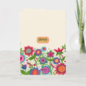 Individuelle Altersflorentücher zum Geburtstag Karte (Rückseite)