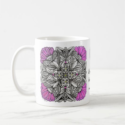 Individuelle Anfangsbuchstabe Kaffee ist eine Spra Kaffeetasse (Links)