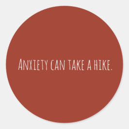 Individuelle Angst Psychische Gesundheit Runder Aufkleber