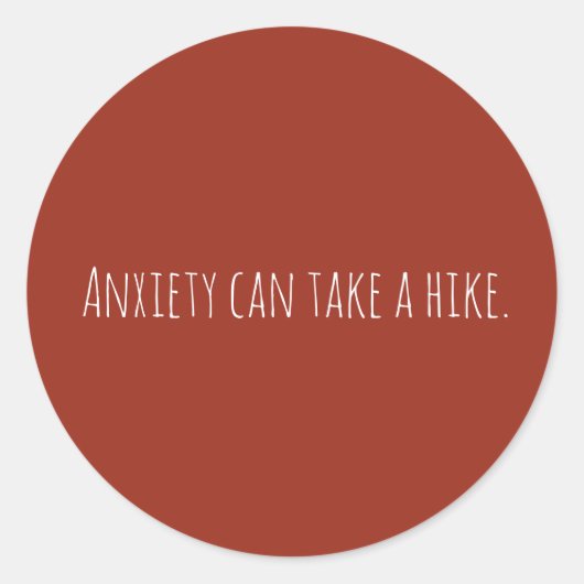 Individuelle Angst Psychische Gesundheit Runder Aufkleber (Vorderseite)