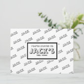 Individuelle Ankündigung Babydusche (Stehend Vorderseite)