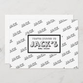 Individuelle Ankündigung Babydusche (Vorne/Hinten)