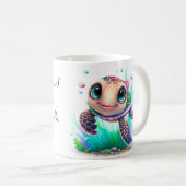 Individuelle Anpassung des Zitats von Schildkröten Kaffeetasse (VorderseiteRechts)
