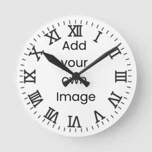 Individuelle Anpassung (Linien und römische Zahlen Runde Wanduhr