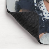 Individuelle Anpassung von Foto- und Babynamen Mousepad (Ecke)