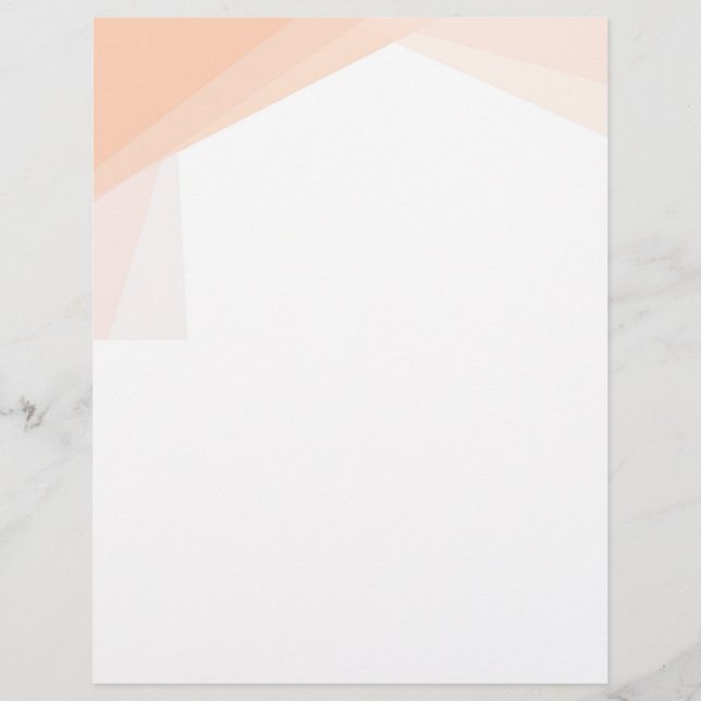 Individuelle Apricot Blank Blank Vorlage für die F Briefbogen (Vorderseite)