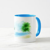 Individuelle Aquarelllandschaft Tasse (VorderseiteRechts)