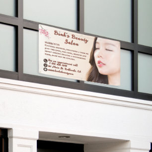 Individuelle asiatische Schönheitssalon-Werbung Banner