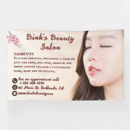 Individuelle asiatische Schönheitssalon-Werbung Banner